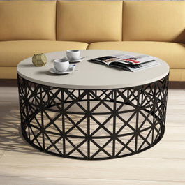 Hanah Home Selin Metal Ferforje - Crema y Negro